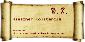 Wieszner Konstancia névjegykártya